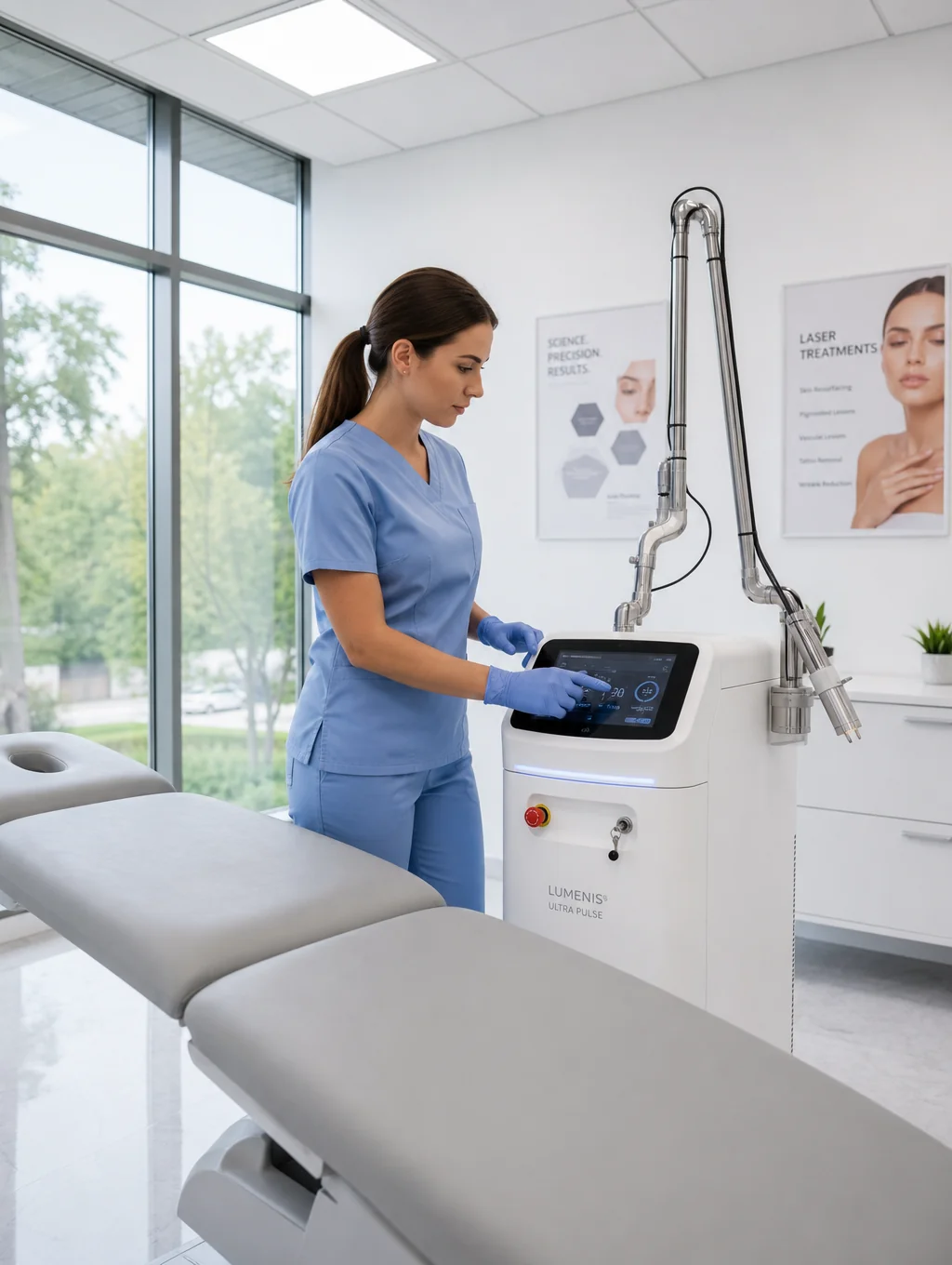 Clinical body contouring device aesthetic treatment